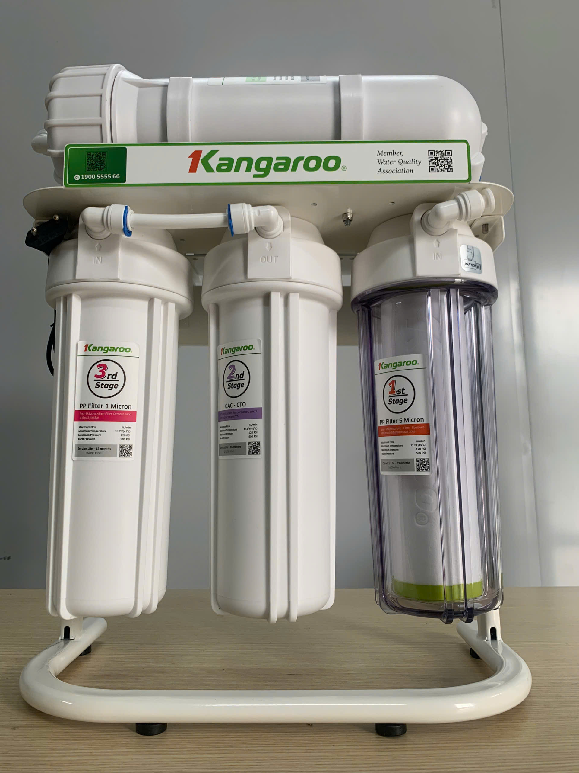 Bộ lọc thô 1,2,3 máy lọc nước Kangaroo KG400ESGUK5 Bộ lọc thô 1,2,3 máy lọc nước Kangaroo KG400ESGUK5