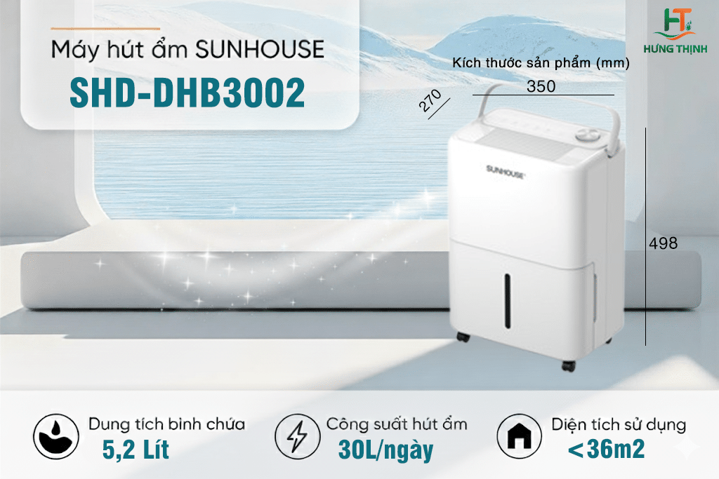 Máy hút ẩm Sunhouse SHD-DHB3002