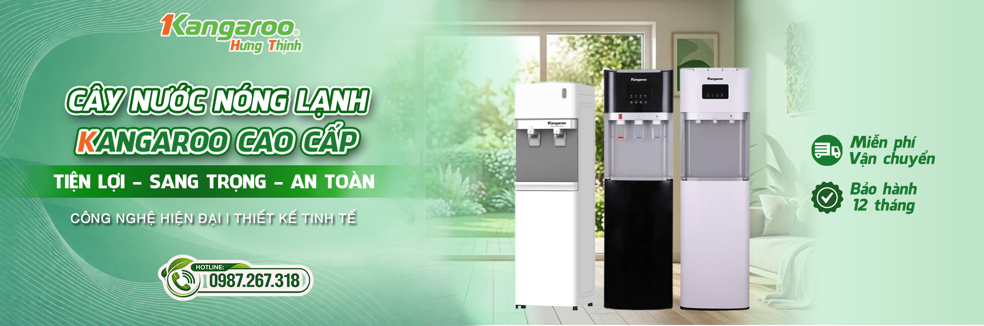 cây nước nóng lạnh kangaroo chính hãng