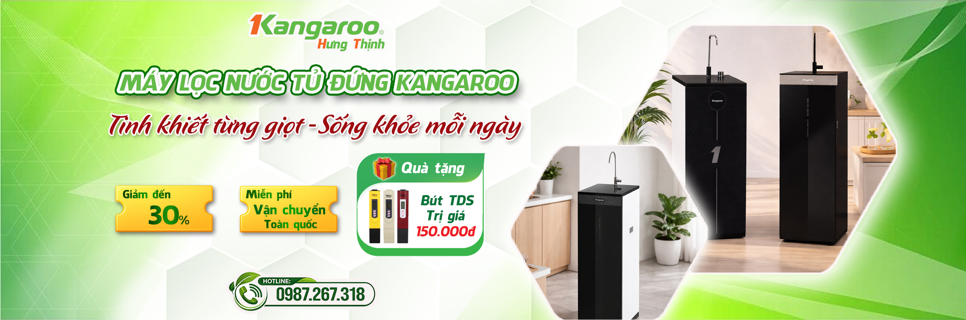 máy lọc nước tủ đứng kangaroo