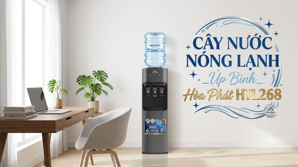 Cây nước nóng lạnh úp bình Hòa Phát HTL268
